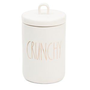NIB Rae Dunn CRUNCHY Loop Lid Canister